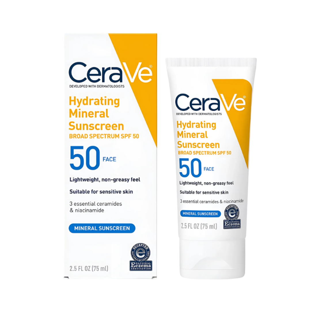 CeraVe Hydrating Mineral Sunscreen SPF 50 Body Lotion 150ml