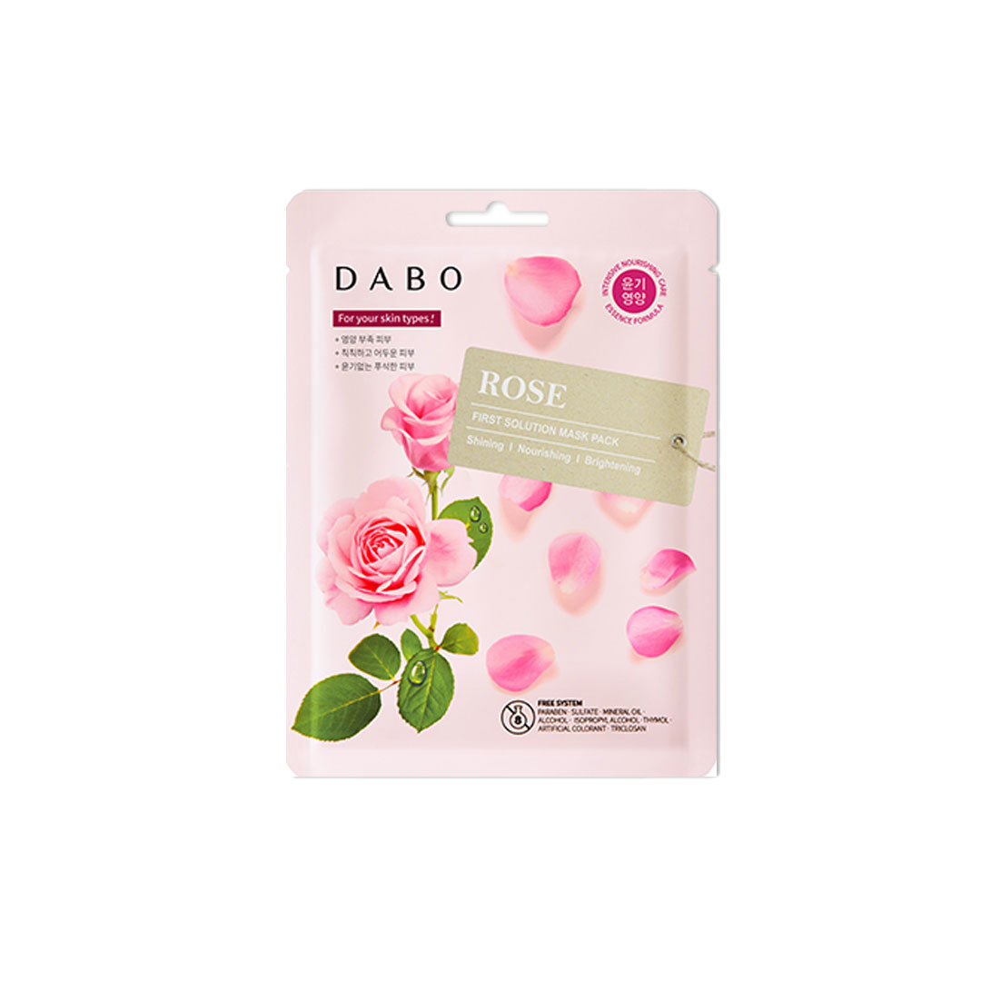 DABO First Solution Mask Pack (Sheet Mask) – Rose