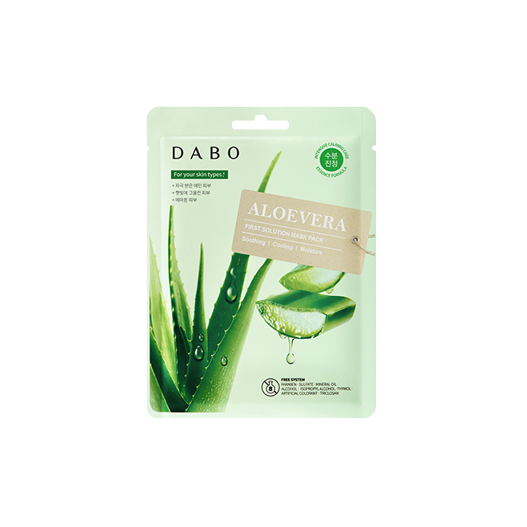 Dabo First Solution Mask Pack (Sheet Mask) – ALOEVERA