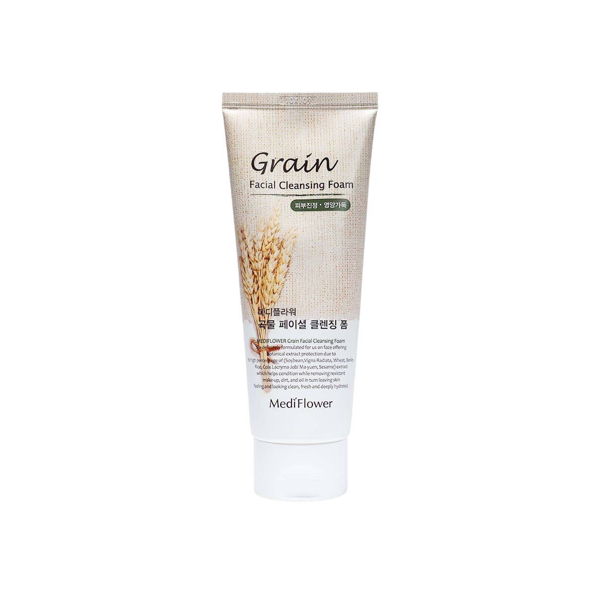 MEDIFLOWER Grain Facial Cleansing Foam 150 ml