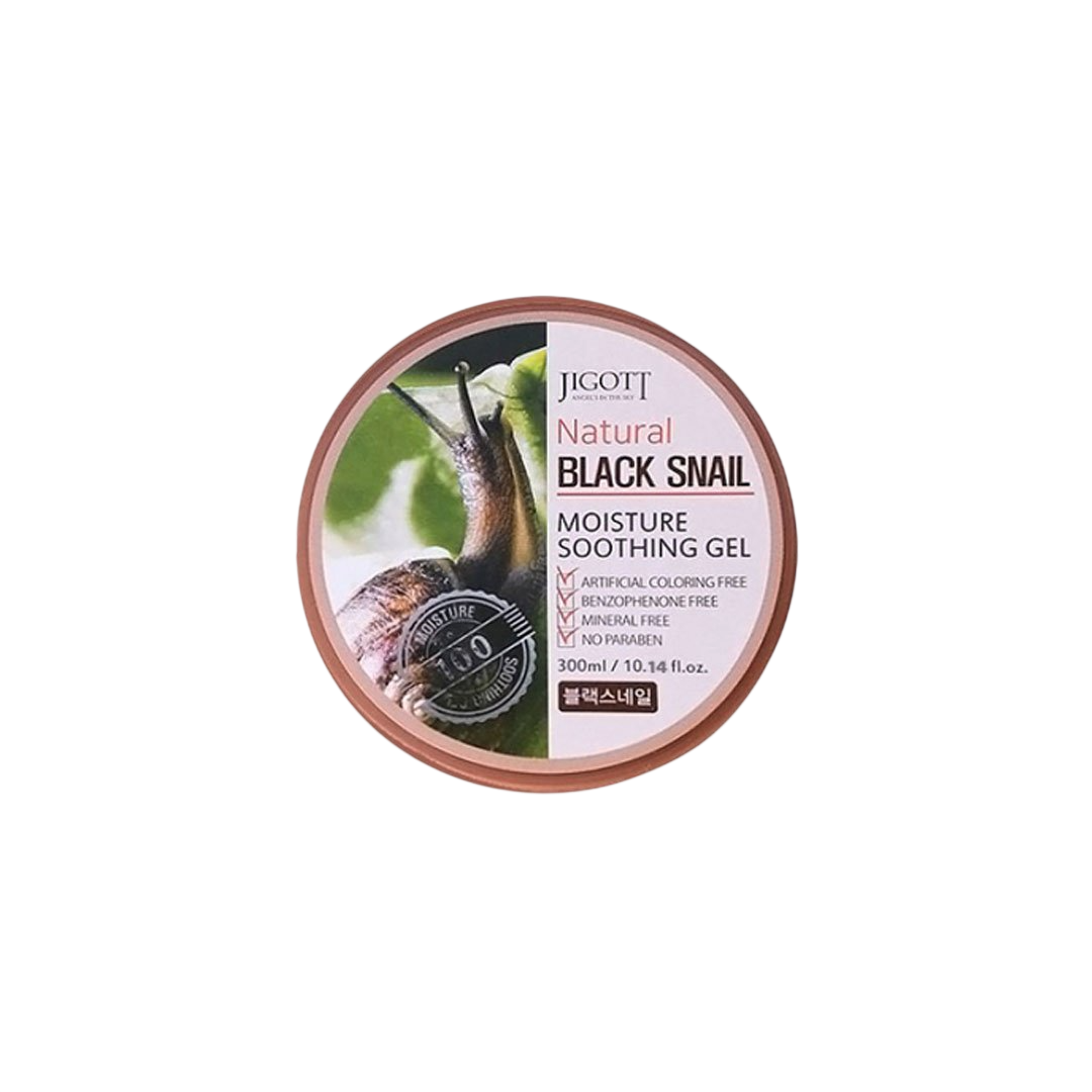 Jigott Natural Black Snail Moisture Soothing Gel 300 ml