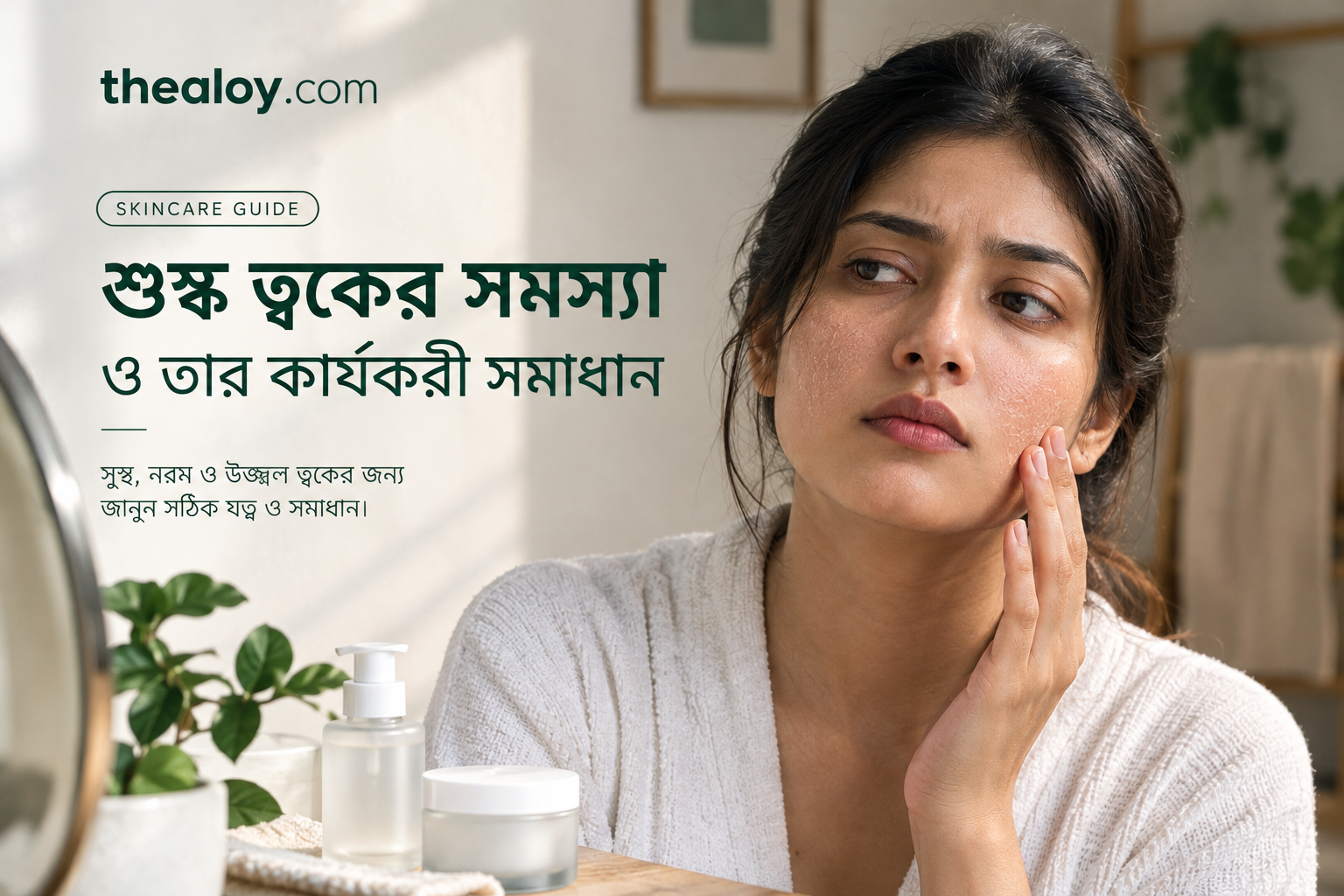 শুষ্ক ত্বকের সমস্যা ও তার কার্যকরী সমাধান: কারণ ও যত্ন