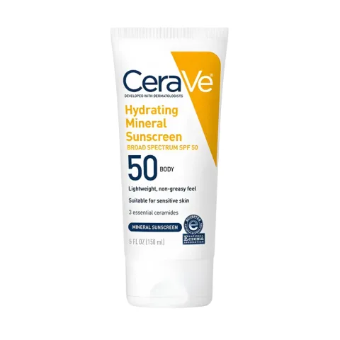 CeraVe Hydrating Mineral Sunscreen SPF 50 Body Lotion 150ml - 3