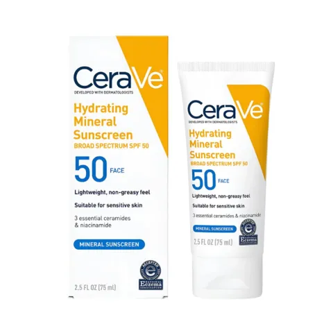 CeraVe Hydrating Mineral Sunscreen SPF 50 Body Lotion 150ml
