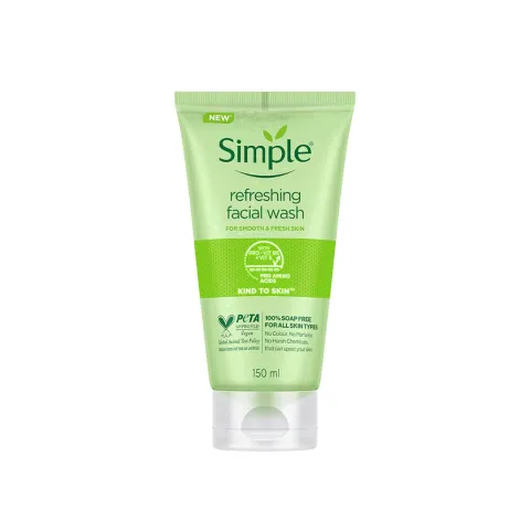 Simple Kind to Skin Refreshing Facial Wash with Vitamin B5+E