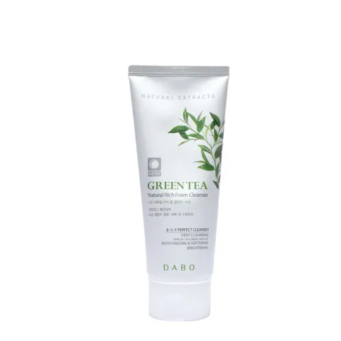 Dabo Natural Rich Foam Cleanser Green Tea 180 ml - 3