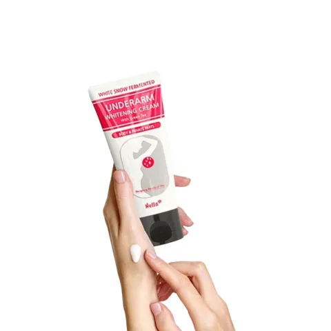 Nella White Snow Fermented Underarm Whitening Cream White Green Tea 50ml - 3