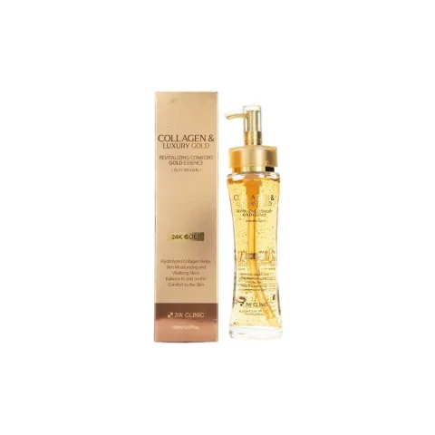 3w Clinic Collagen & Luxury Goad Revitalizing Comfort Gold Essence 150 ml - 4
