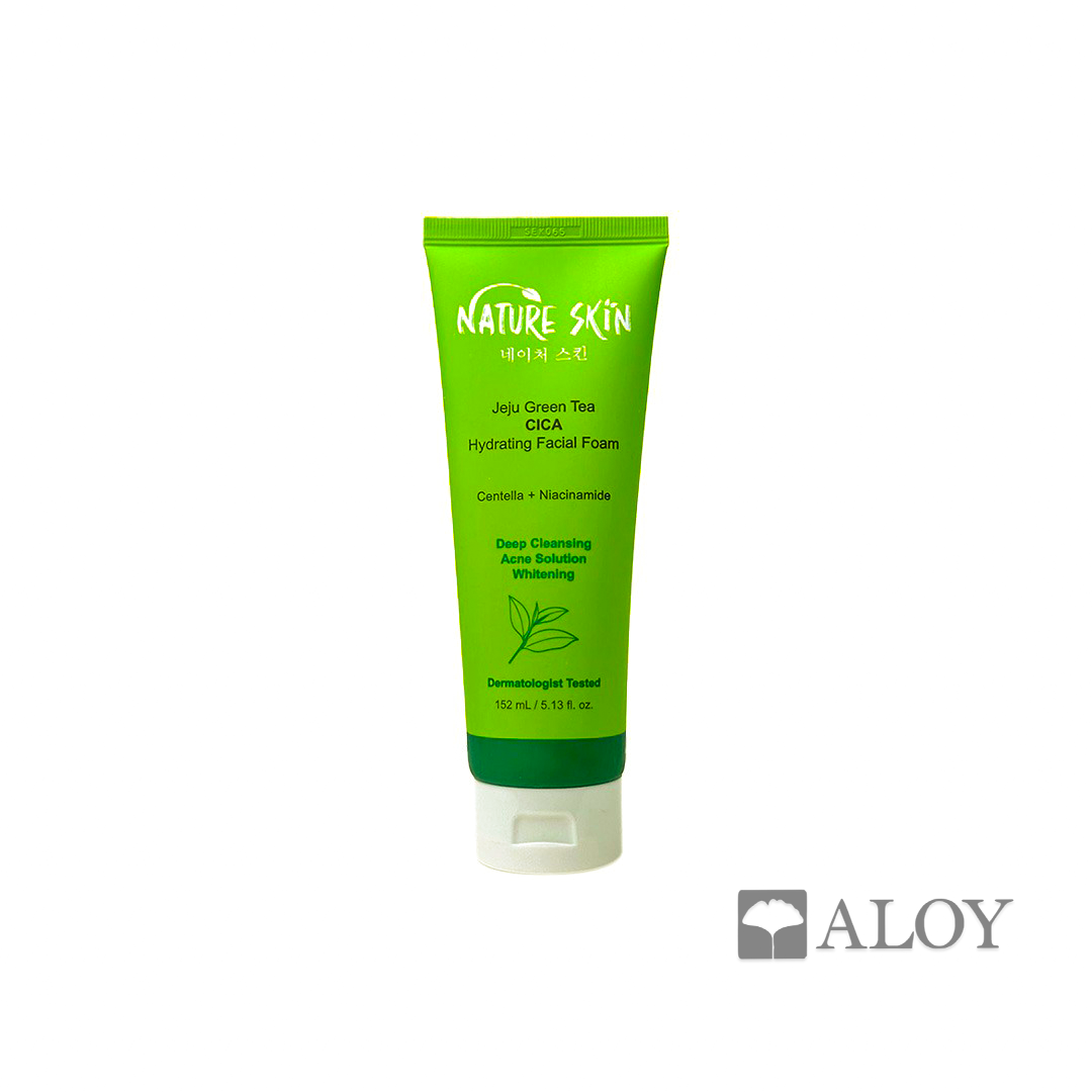 Nature Skin Jeju Green Tea CICA Hydrating Facial Foam 152 mL