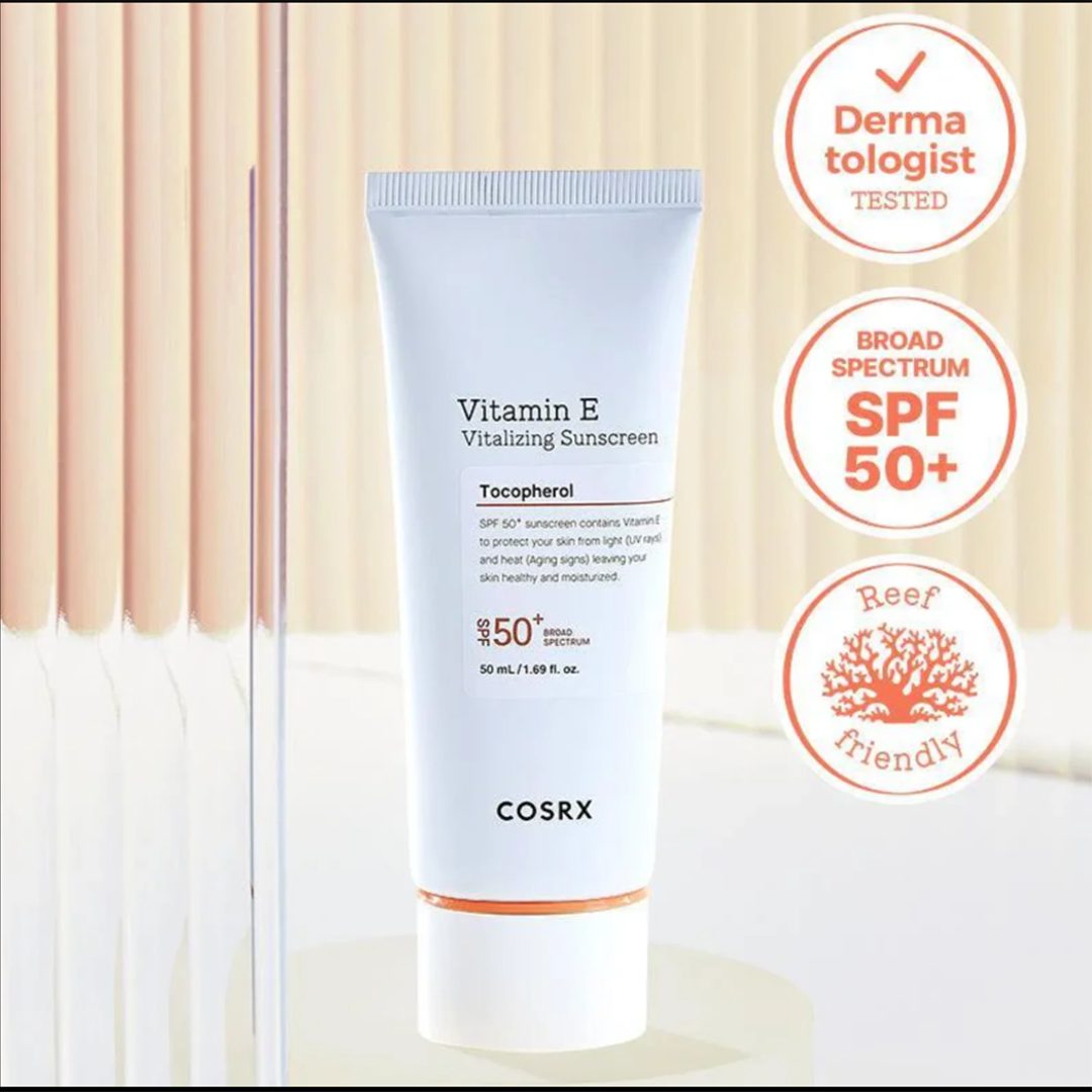 COSRX Vitamin E Vitalizing Sunscreen Broad Spectrum SPF 50+